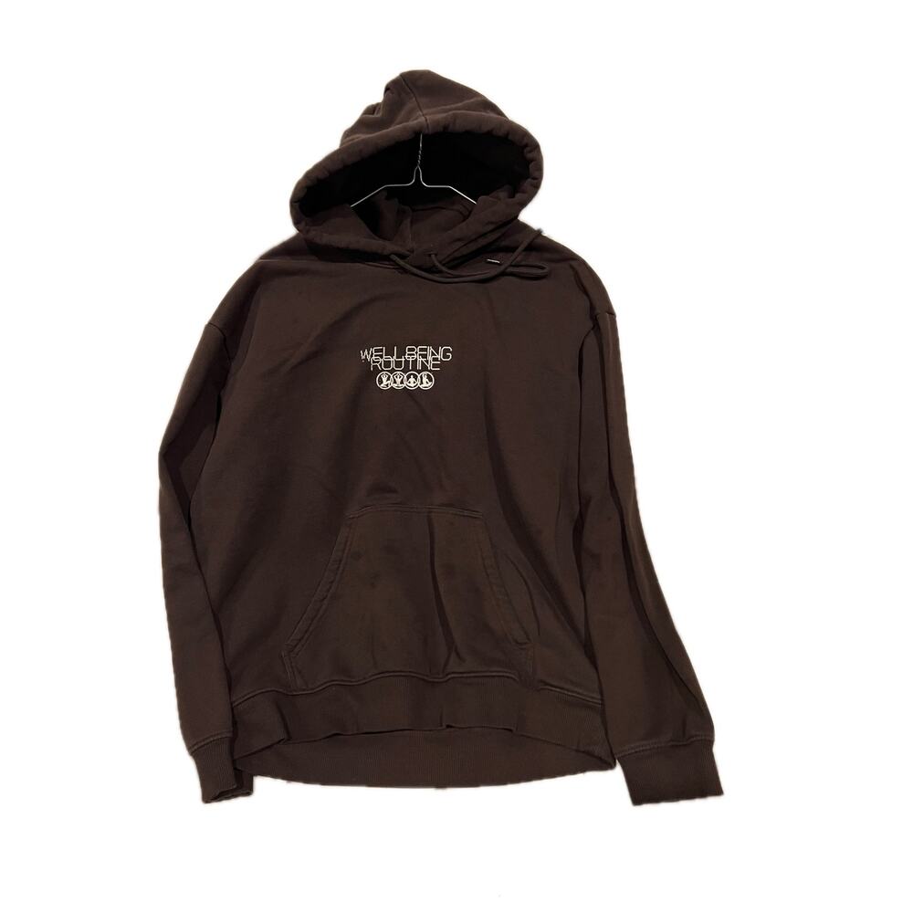 H&M Loose Fit Pullover Black Hoodie Mens Large